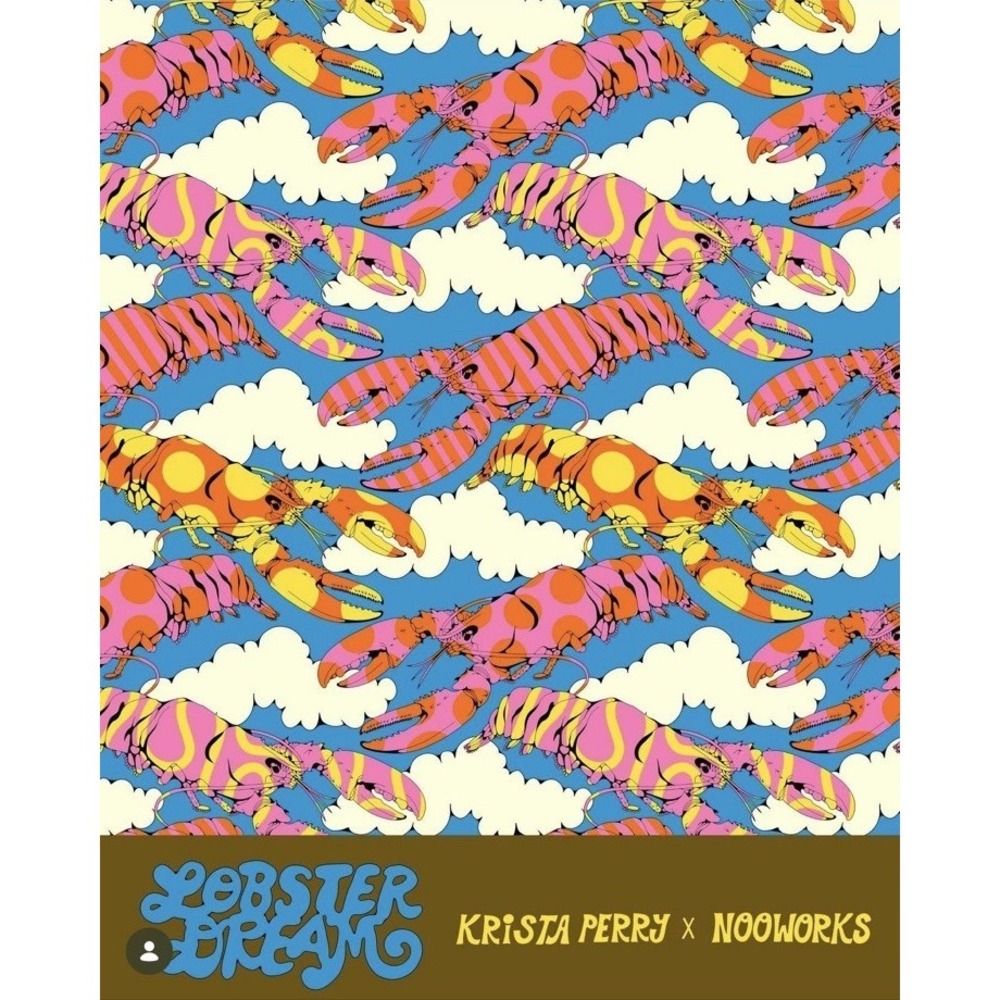 Nooworks Chore Coat Krista Perry‎ Lobster Dream Size XL NWT Neon Whimsy Zipper - Picture 15 of 15